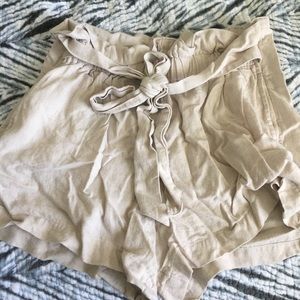 Abercrombie and Fitch Tie Waist shorts